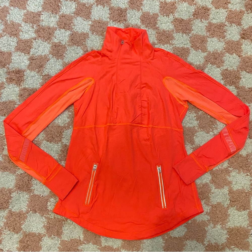 Lululemon Run Reflect Half Zip Pullover Athletic Top *Flawed*